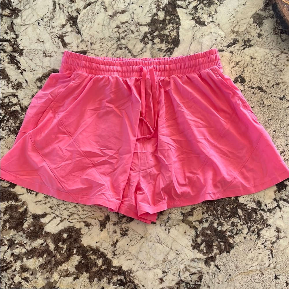 Avia Pink Athletic Skirt Shorts Lightweight Elastic Waist
